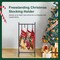 Christmas Stocking Holder, Free Standing Stocking Rack with 4 Removable Hooks, Small Stocking Stand, Heavy Duty Metal Tubes with Stable Base and Adjustable Feet, Black